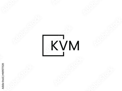 KVM letter initial logo design vector illustration