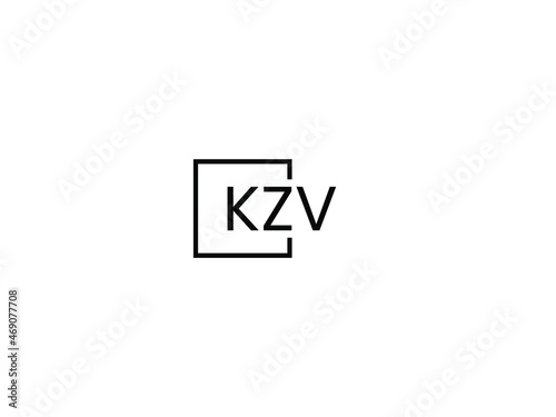 KZV letter initial logo design vector illustration