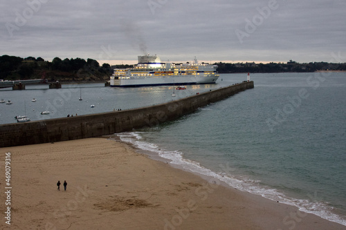 The port of Saint Malo, in the old town.