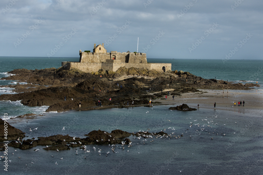 Small fortress in saint Malo, Brittany