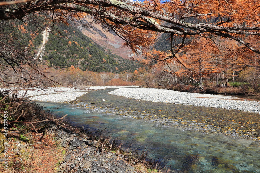 上高地 河童橋からの眺め 上高地 河童橋からの眺め