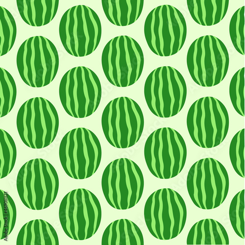 Watermelon Pattern Background. Social Media Post. Fruits Vector Illustration.