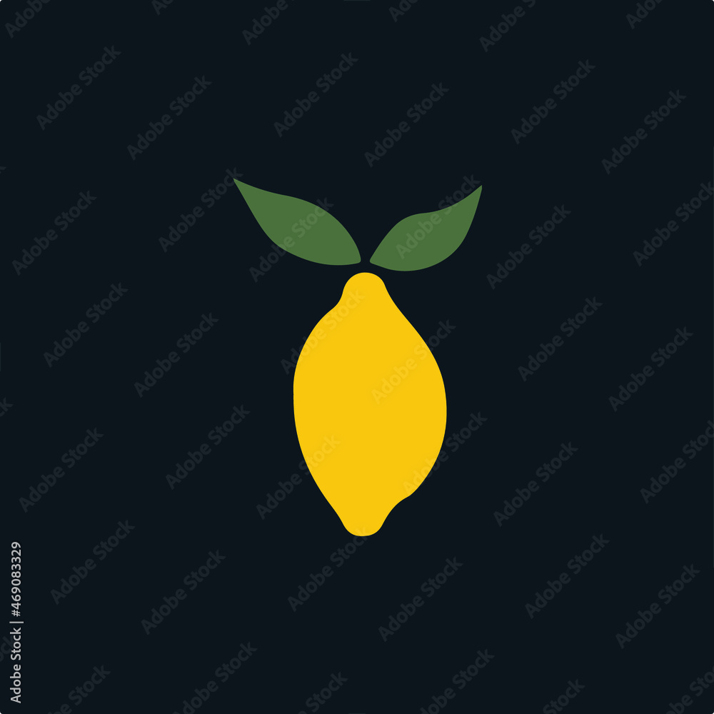 Lemon Fruit Symbol. Social Media Post. Healthy Food Vector Illustration. Lemon Fruit Symbol. Social Media Post. Healthy Food Vector Illustration.