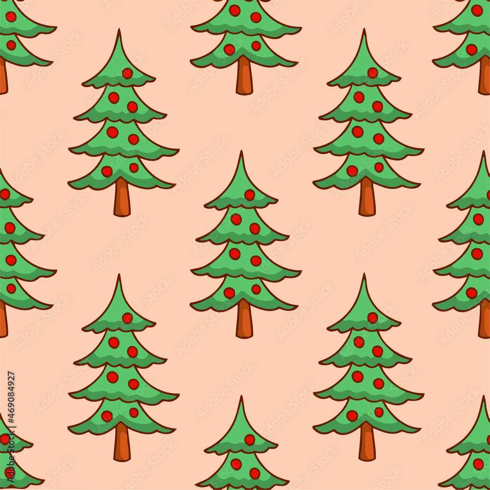 Christmas Tree Pattern Background. Social Media Post. Christmas Decoration Vector Illustration. Christmas Tree Pattern Background. Social Media Post. Christmas Decoration Vector Illustration.