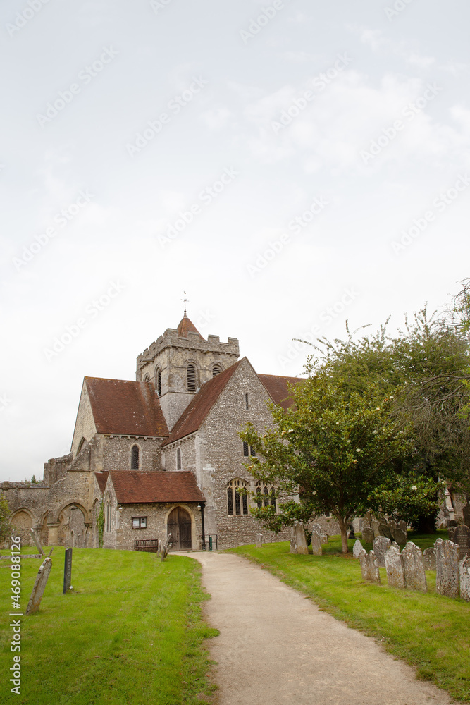 view of a church in  england from the outside