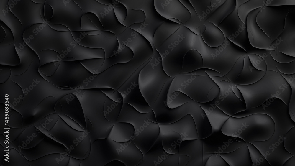 Black abstract background luxury cloth or liquid wave or wavy folds Black abstract background luxury cloth or liquid wave or wavy folds
