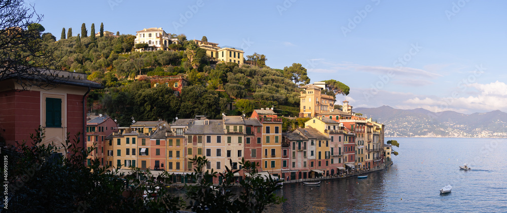 Panorama de Portofino, en Ligurie, Italie