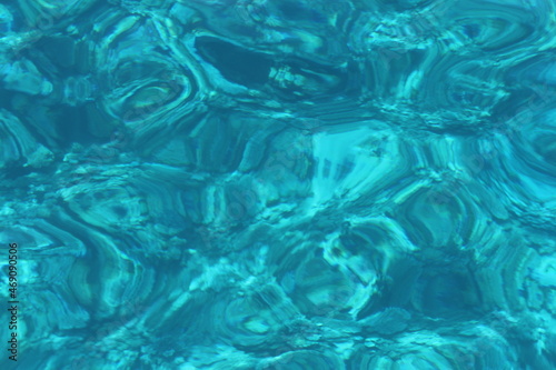 Water texture. Sea bottom. blue background