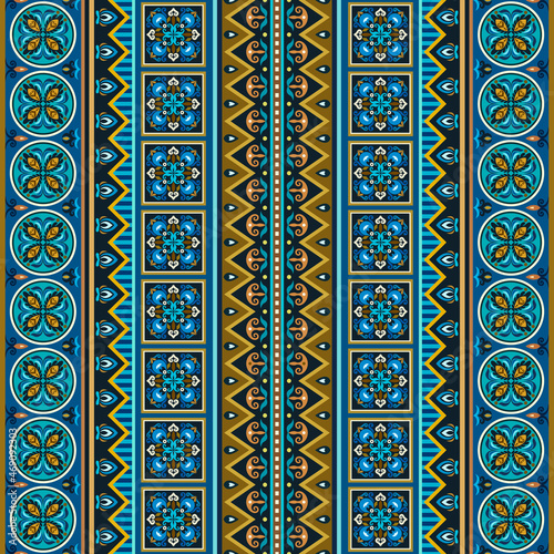 Vector abstract decorative ethnic ornamental illustration.