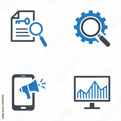 Seo And Online Marketing Icon Set 6