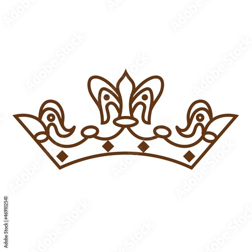 golden luxury crown vector design