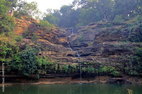 Pandav Falls situated near Panna Madhya Pradesh in India, Pandav stayed here during their exile according to Hindu Legends. photo