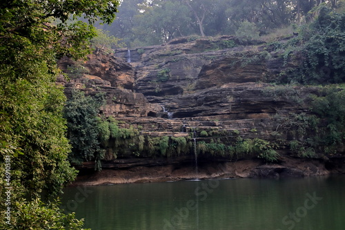 Pandav Falls situated near Panna Madhya Pradesh in India, Pandav stayed here during their exile according to Hindu Legends. photo