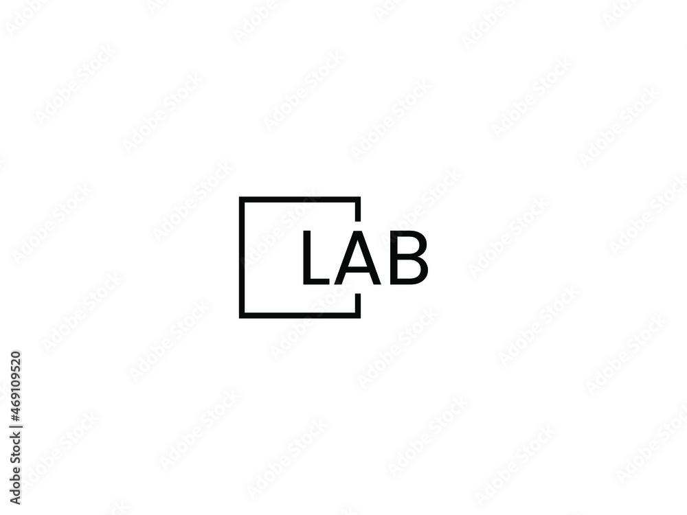 LAB letter initial logo design vector illustration LAB letter initial logo design vector illustration