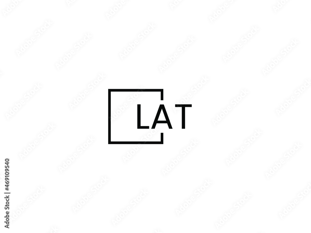 LAT letter initial logo design vector illustration LAT letter initial logo design vector illustration