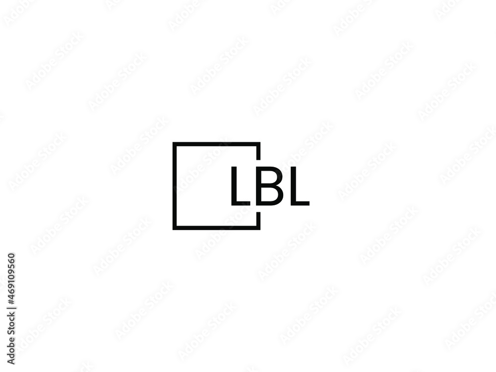 Obraz premium LBL letter initial logo design vector illustration