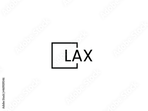LAX letter initial logo design vector illustration