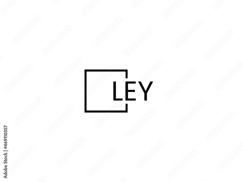 Obraz premium LEY letter initial logo design vector illustration