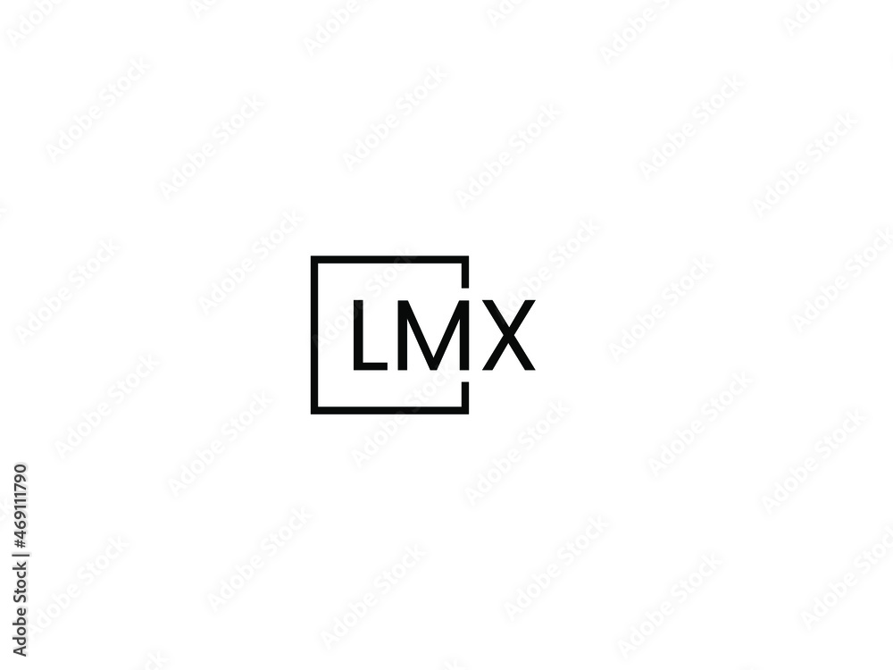 LMX letter initial logo design vector illustration LMX letter initial logo design vector illustration