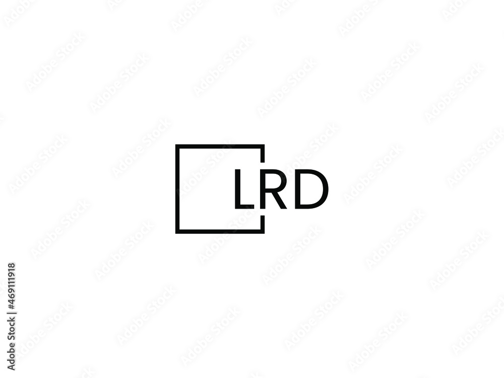 Obraz premium LRD letter initial logo design vector illustration