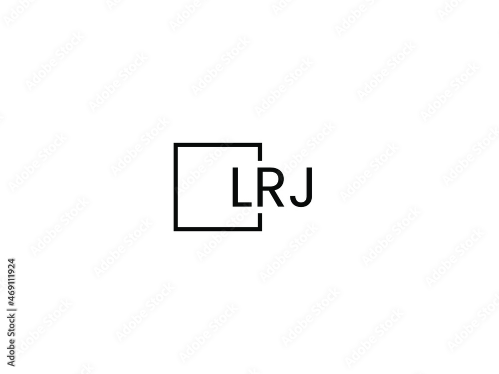 Obraz premium LRJ letter initial logo design vector illustration