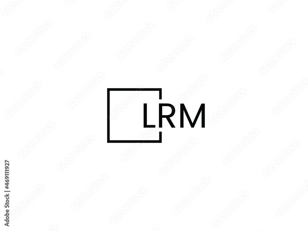 Obraz premium LRM letter initial logo design vector illustration