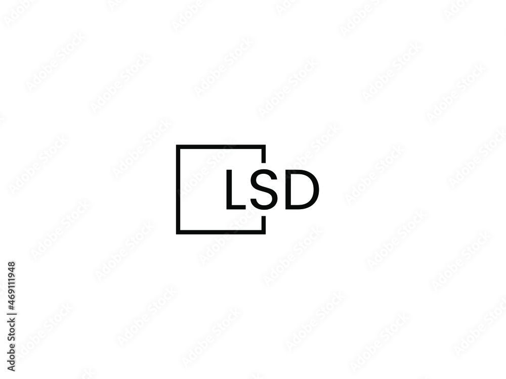 LSD letter initial logo design vector illustration LSD letter initial logo design vector illustration