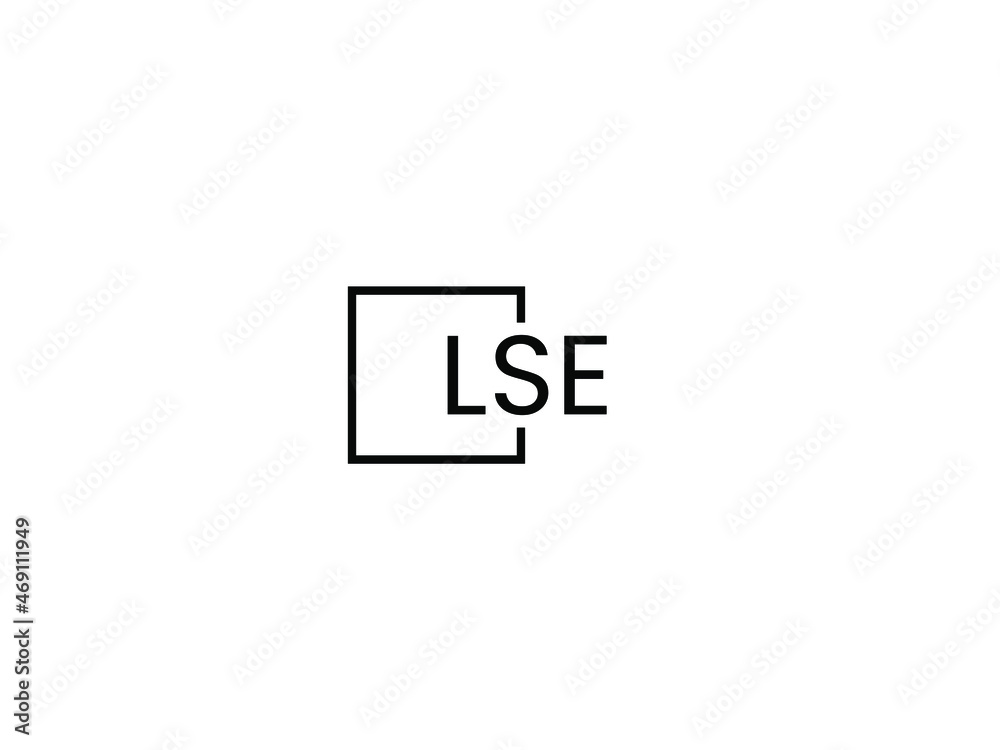 Obraz premium LSE letter initial logo design vector illustration