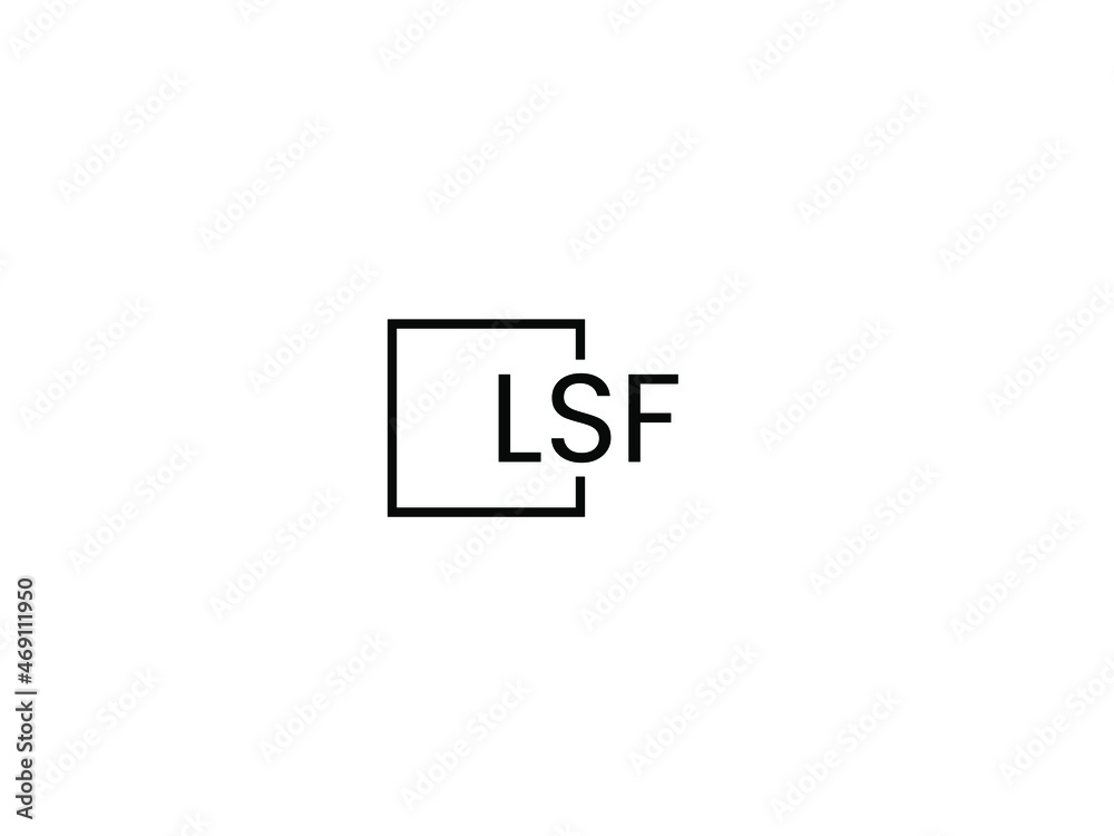 LSF letter initial logo design vector illustration LSF letter initial logo design vector illustration