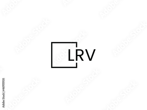 LRV letter initial logo design vector illustration photo