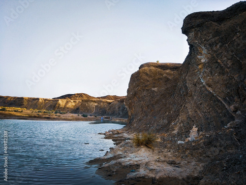 cliffs at sunset