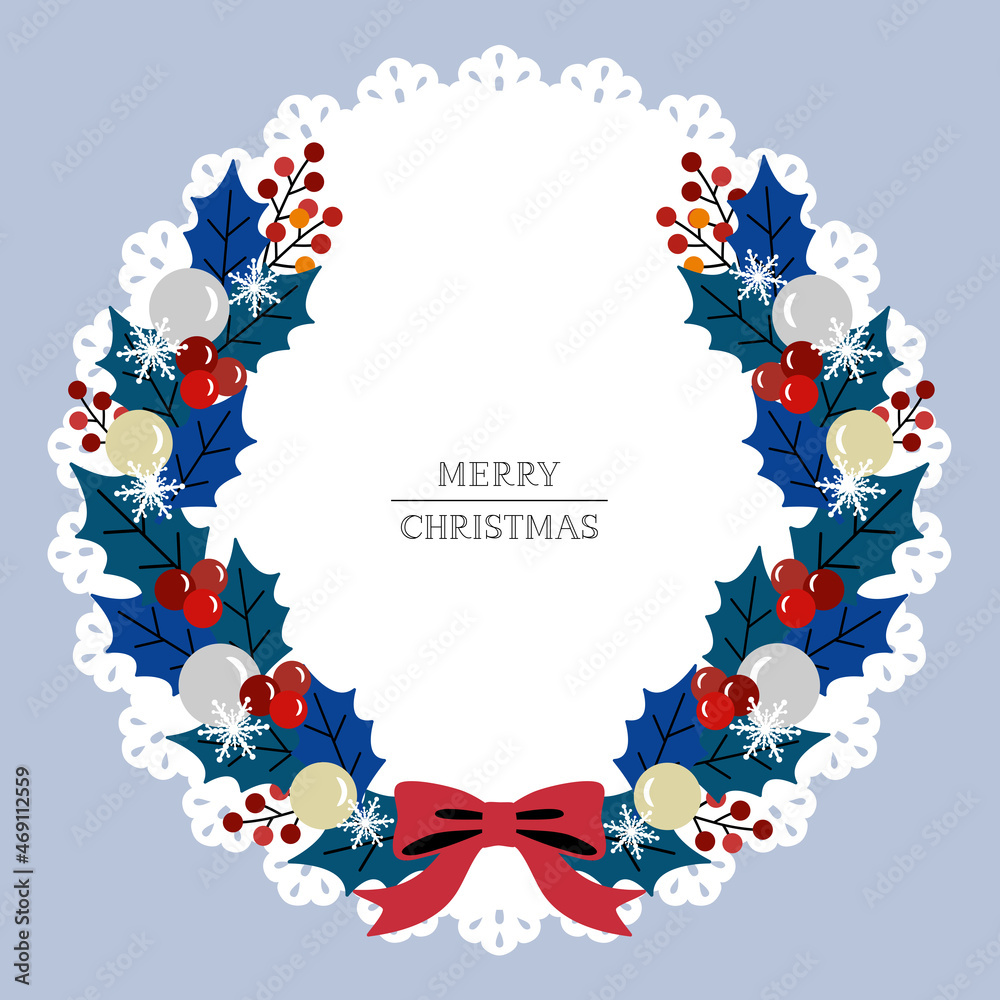 クリスマスリース イラスト素材 Vector Eps Stock Vector Adobe Stock