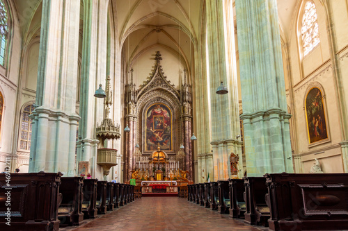 Interiors of church of Minorites (Minoritenkirche), Vienna, Austria