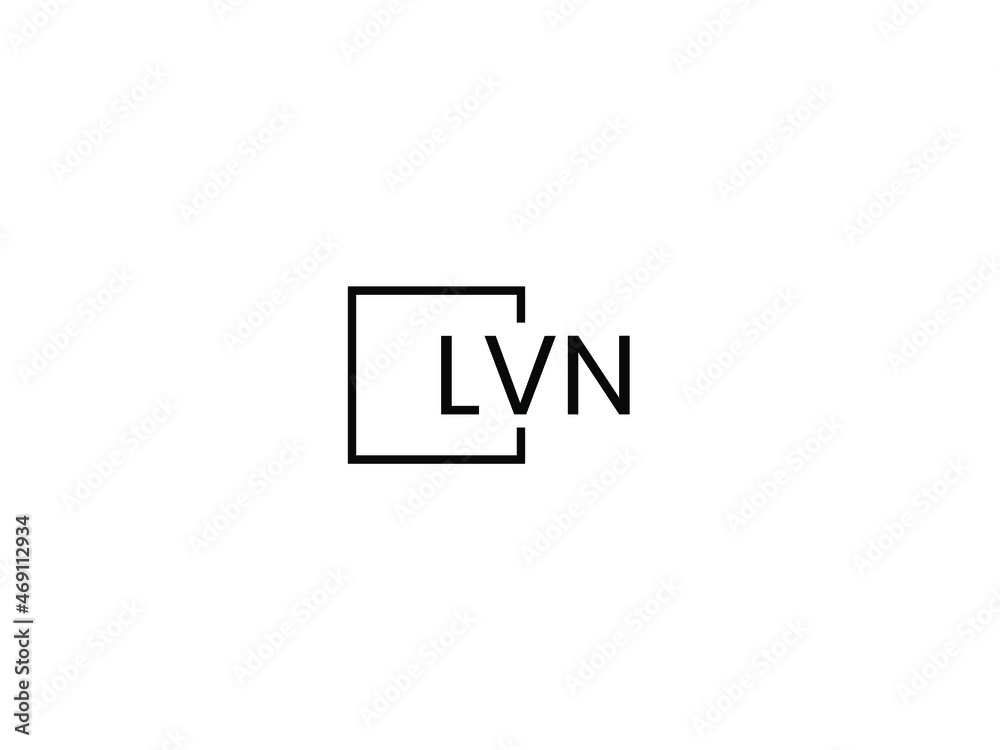 LVN letter initial logo design vector illustration LVN letter initial logo design vector illustration