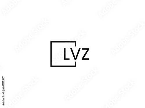 LVZ letter initial logo design vector illustration