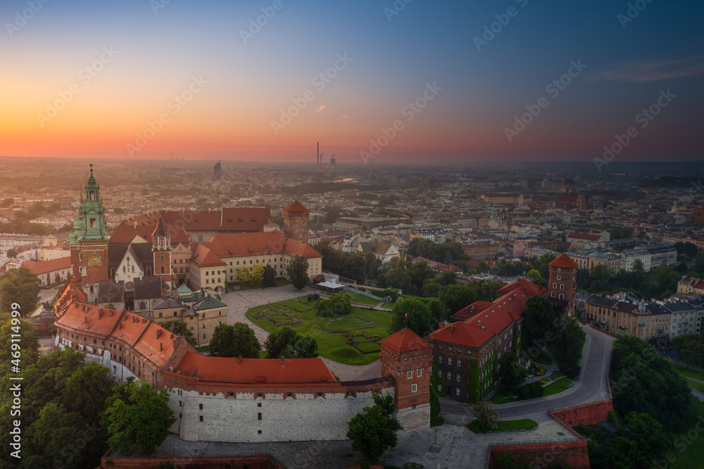 Wawel Royal Castle Krakow - a castle residency located in central Kraków, Poland, and the first UNESCO World Heritage Site in the world.