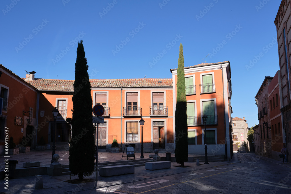 View of the Plaza del Rastro in Avila, Spain.