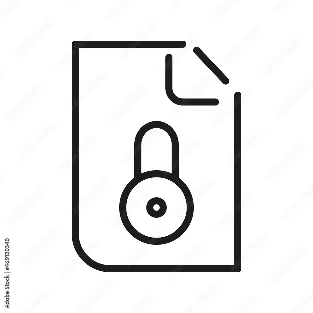 Document Outline Vector Icon. Illustration Of A Stroke Vector On A White Background. From App And Website Document Outline Vector Icon. Illustration Of A Stroke Vector On A White Background. From App And Website