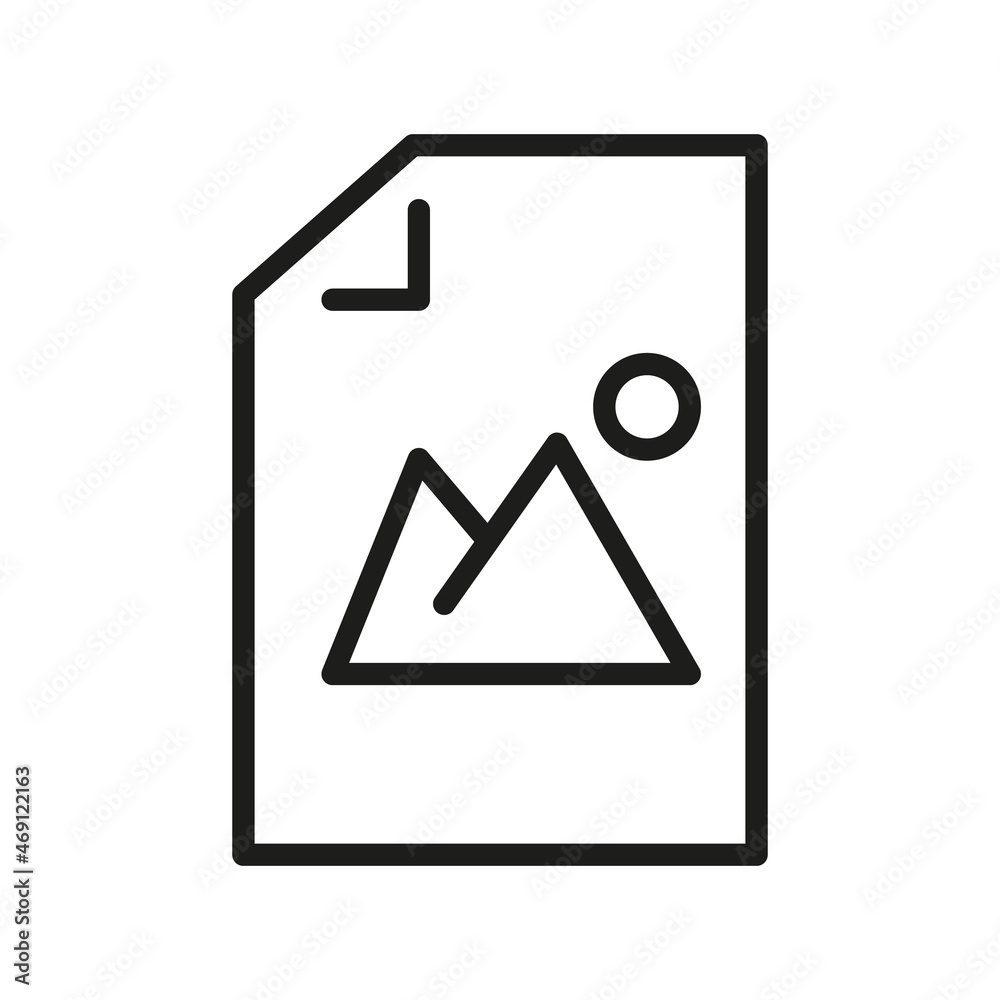 Document Outline Vector Icon. Illustration Of A Stroke Vector On A White Background. From App And Website Document Outline Vector Icon. Illustration Of A Stroke Vector On A White Background. From App And Website
