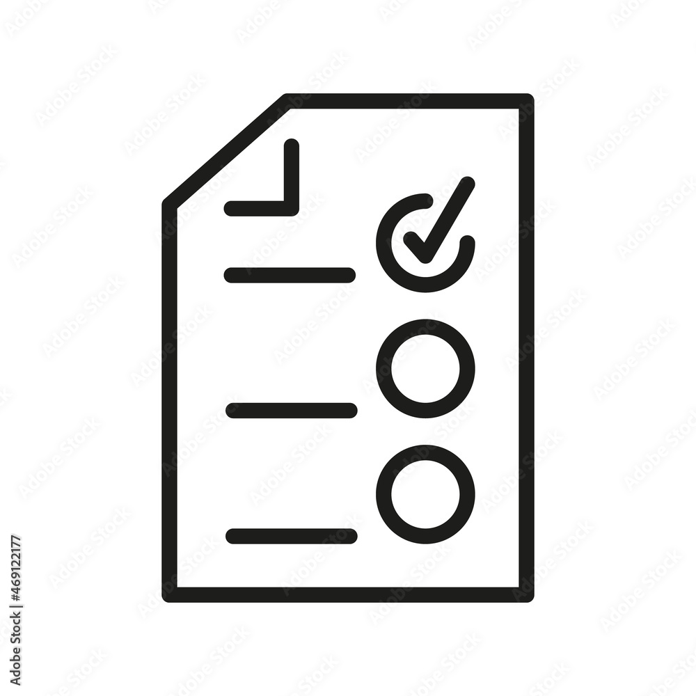 Document Outline Vector Icon. Illustration Of A Stroke Vector On A White Background. From App And Website Document Outline Vector Icon. Illustration Of A Stroke Vector On A White Background. From App And Website