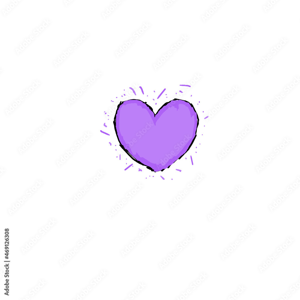 light violet heart icon (colored)
