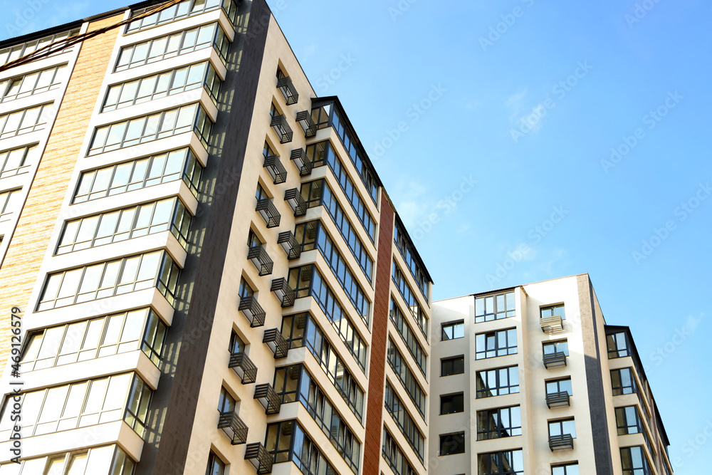 View of modern multifamily house View of modern multifamily house