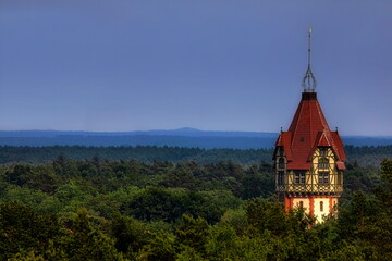 Wandcirkels Oud Ziekenhuis Beelitz Doorkijk in vervallen Beelitz sanatorium  ©  drsg98