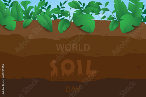 World Soil Day Design Vector Illustration for Poster Background and Banner Design
