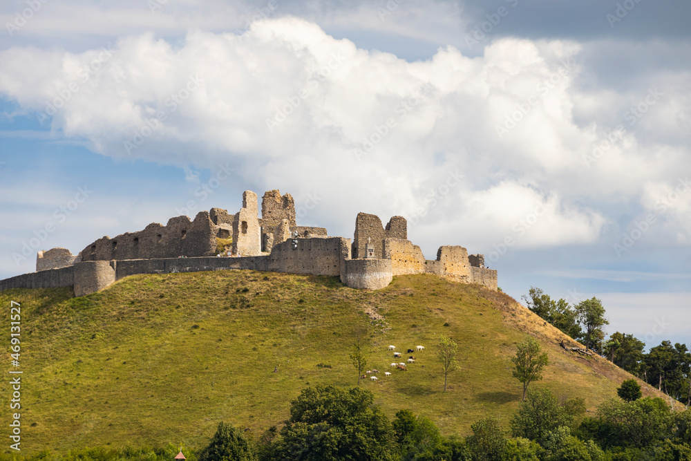 Ruins of Branc castle near Myjava, Slovakia