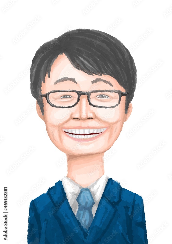 メガネをかけたビジネスマン メガネをかけたビジネスマン