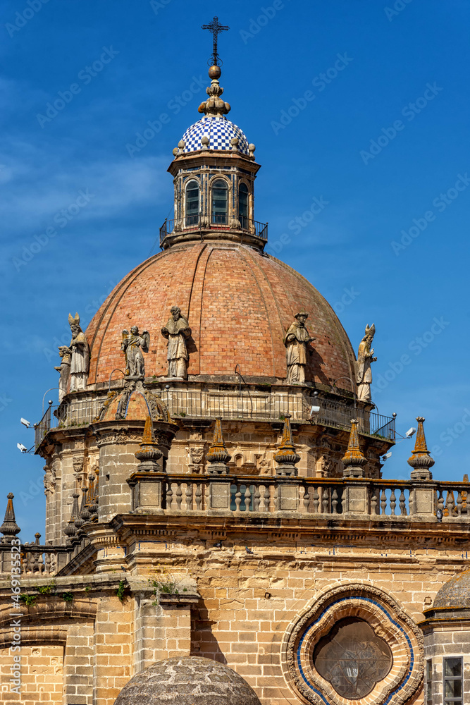 Cupula de la Catedral de Nuestro Señor del San Salvador en Jerez de la Frontera, Cadiz, España