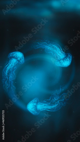 Underwater fantasy world. T...