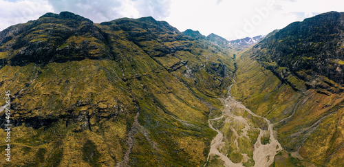 Hidden Valley view in the Scottish Highlands