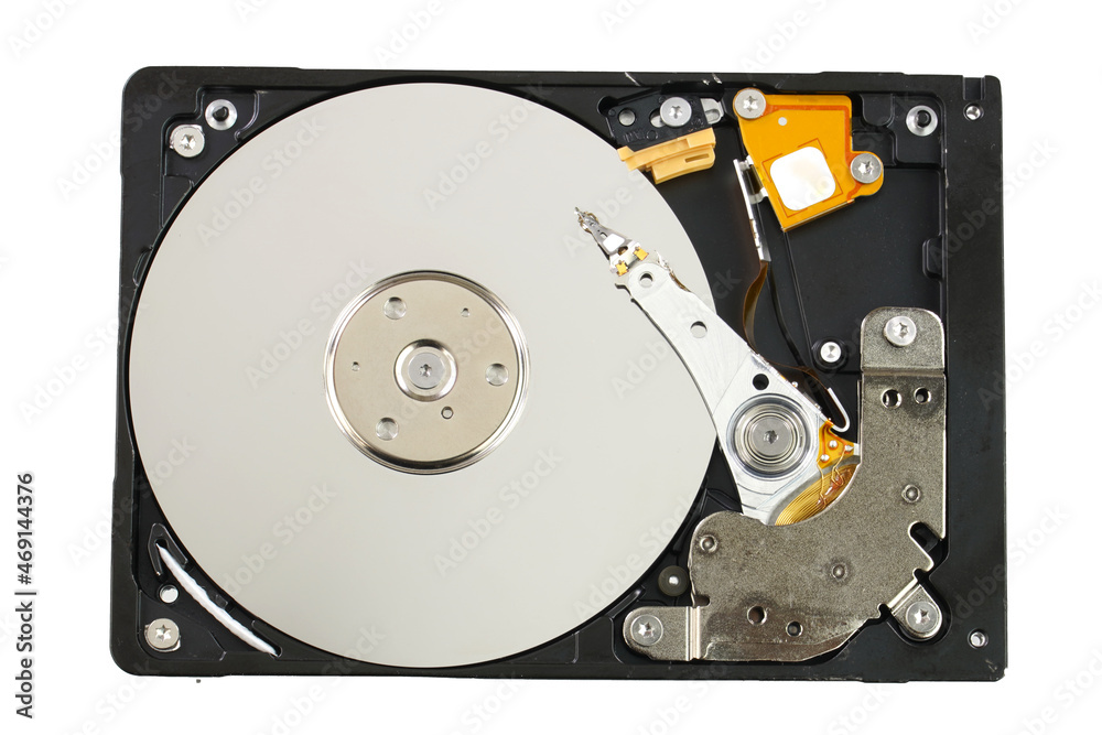 External hard drive isolated on white background. External hard drive isolated on white background.